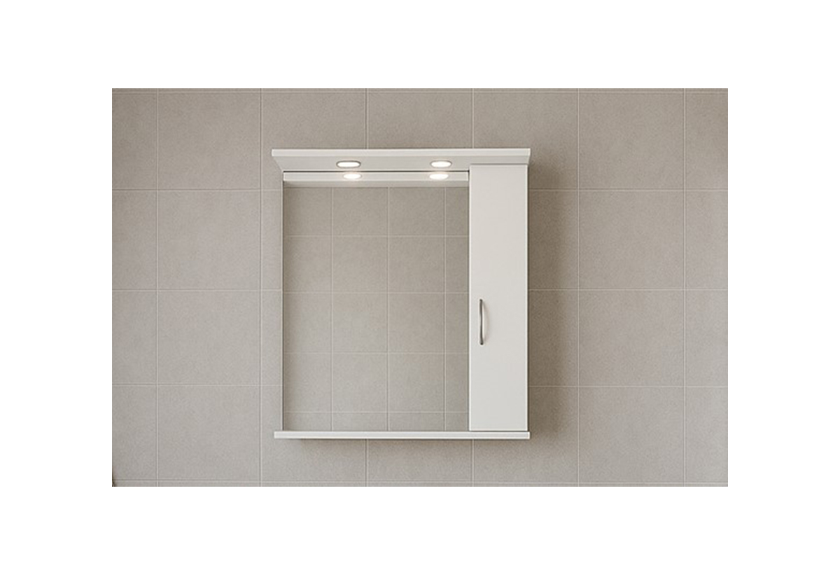 Απεικονίζεται Σετ Μπάνιου Rimini με Στήλη & Ερμάριο